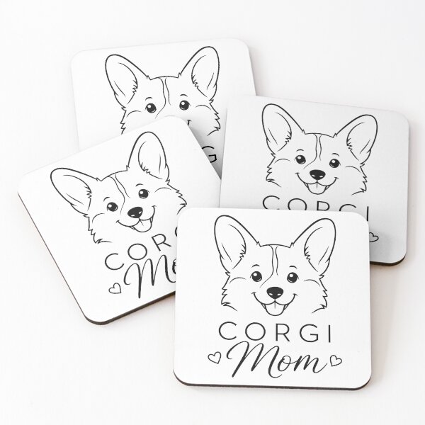 Item preview, Proud Corgi Mom Minimalist Line Art designed and sold by Kaikab007.