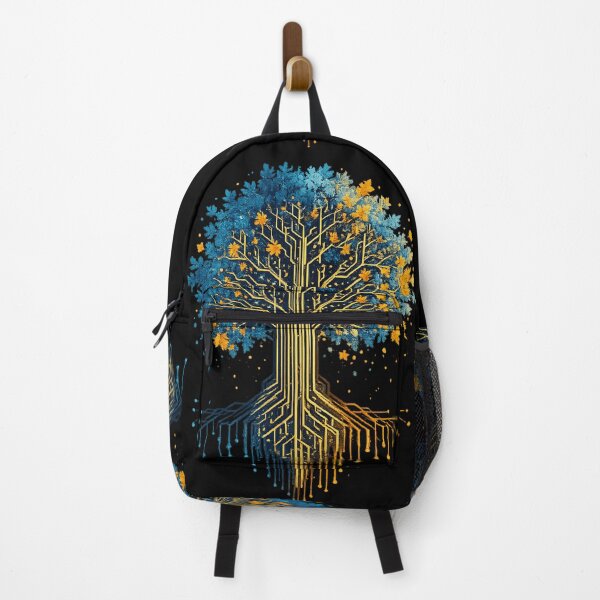 Item preview, Circuit Tree of Life in Fall Color - Autumn Tech Tree Art designed and sold by Shakhbata-1.