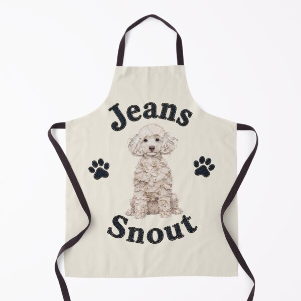 Item preview, White Poodle Denim Patch Art designed and sold by JeanSnout.
