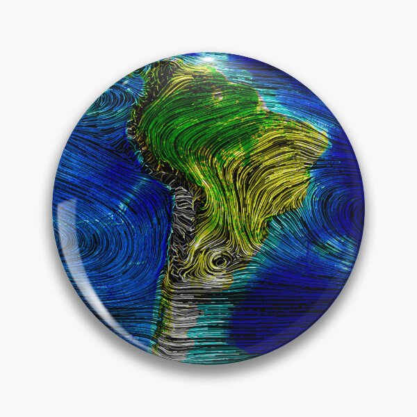 Item preview, South America Wind Pattern Map designed and sold by car2art.