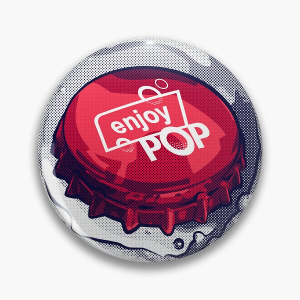 Item preview, "Enjoy POP Bottle Cap" (DARK) designed and sold by  Enjoy Artwork .
