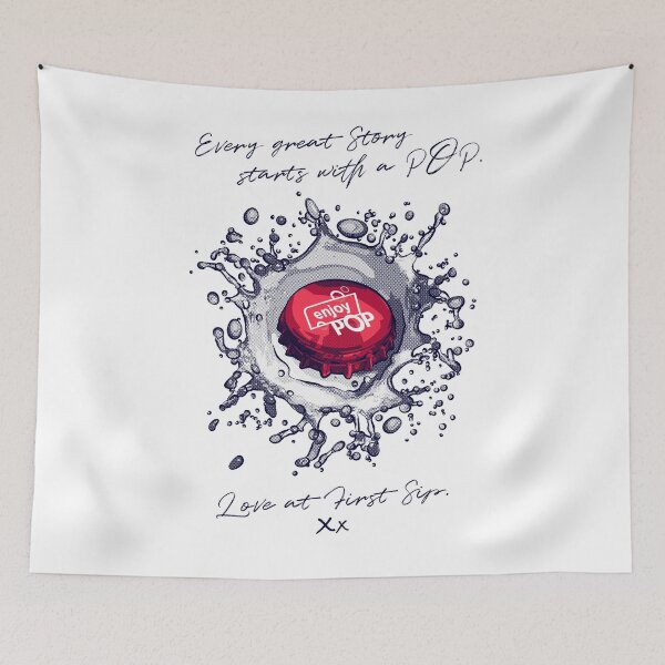 Item preview, "Enjoy POP Bottle Cap" (DARK) designed and sold by  Enjoy Artwork .