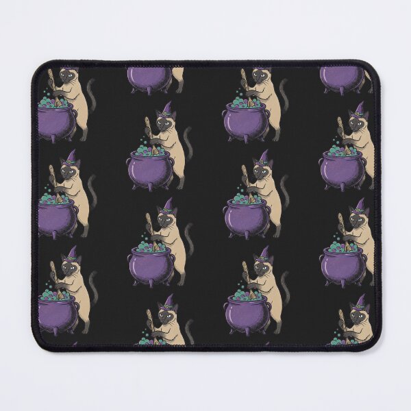 Item preview, Witch Siamese Cat Brewing Cauldron designed and sold by MewSpooky.