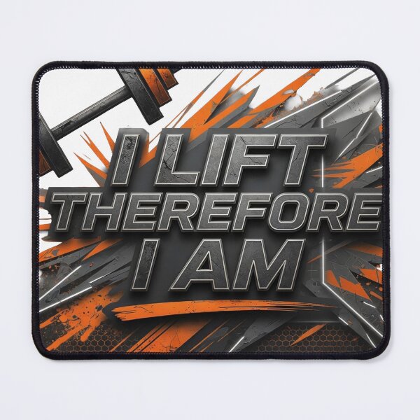 Item preview, Striking I LIFT THEREFORE I AM 3D Text Art designed and sold by dazzlemakers.