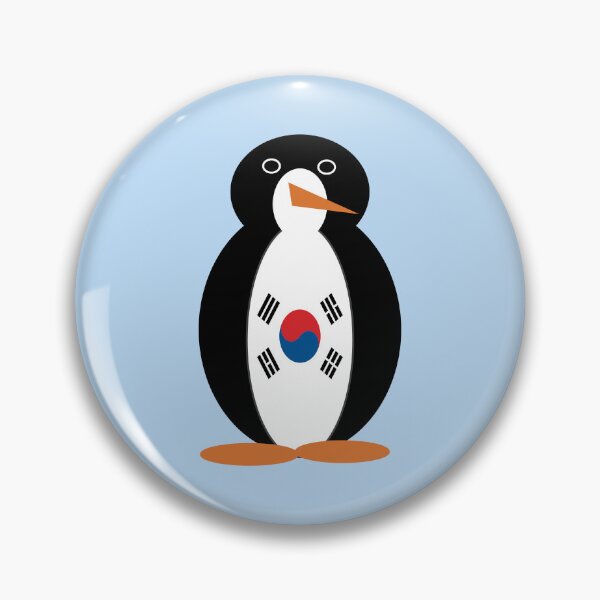 Item preview, South Korea Ms. Penguin – Cute Korean Flag Penguin Design designed and sold by AuntieShoe.