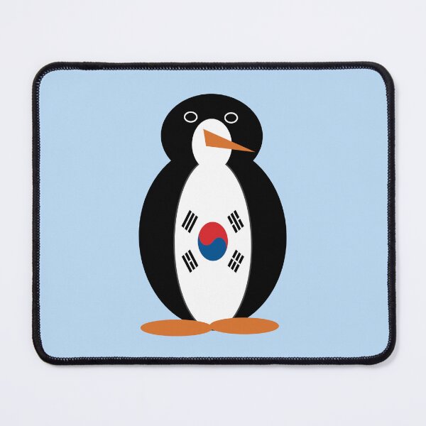 Item preview, South Korea Ms. Penguin – Cute Korean Flag Penguin Design designed and sold by AuntieShoe.