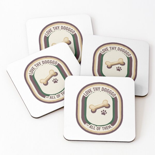 Item preview, Love Thy Dogggo Bone Paw Print Retro Design designed and sold by GiaoCalonas.