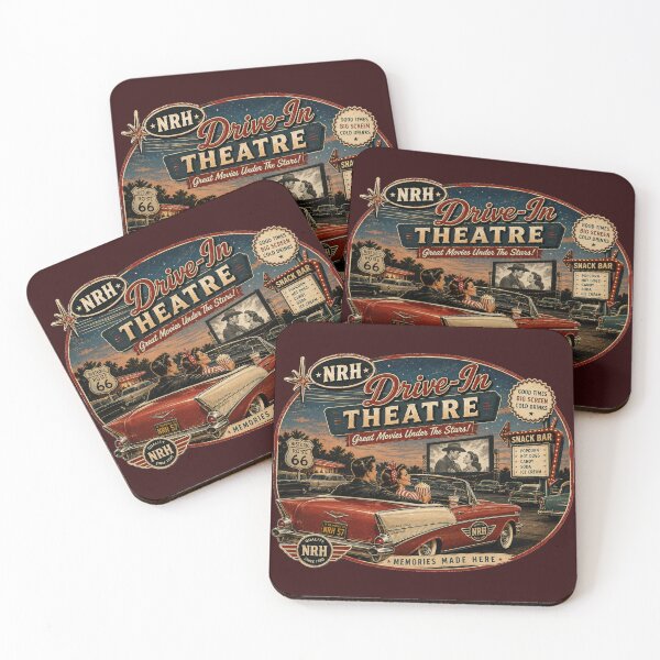 Item preview, Retro Route 66 Drive-In Theatre Vintage designed and sold by Normandy Road Heritage.