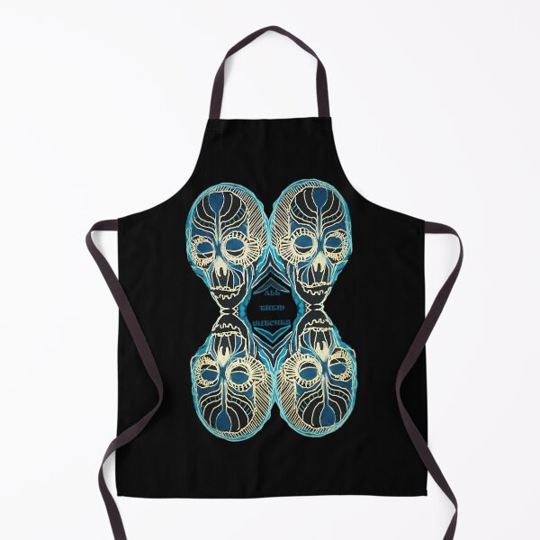 Item preview, Symmetry Abstract Blue Skulls Pattern designed and sold by CrystalEdits.