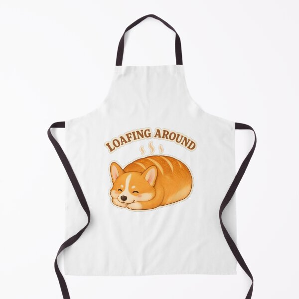 Item preview, Loafing Around Cute Corgi Bread Loaf designed and sold by Kaikab007.