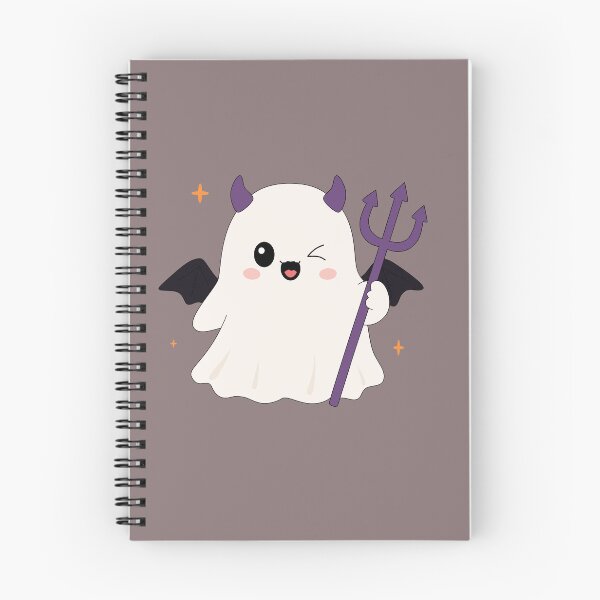 Item preview, Cute Devil Ghost with Horns Bat Wings and Trident Sticker⁠ designed and sold by Teenidesign .