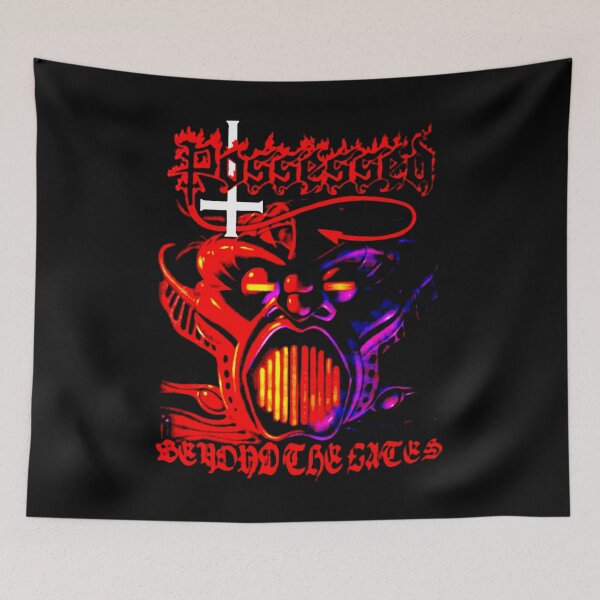 Item preview, Face Red And Purple Typography Thrash Metal designed and sold by DeadTired666.