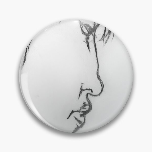 Item preview, Expressive Male Profile Charcoal Sketch designed and sold by tammist.