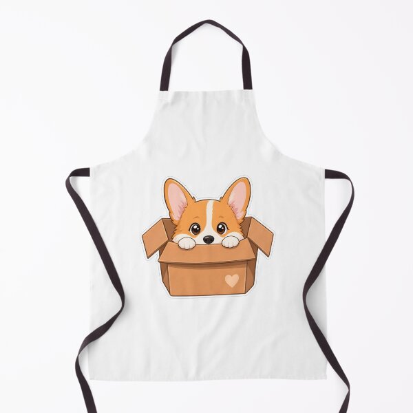 Item preview, Cute Corgi Peeking Out Of Cardboard Box designed and sold by Kaikab007.