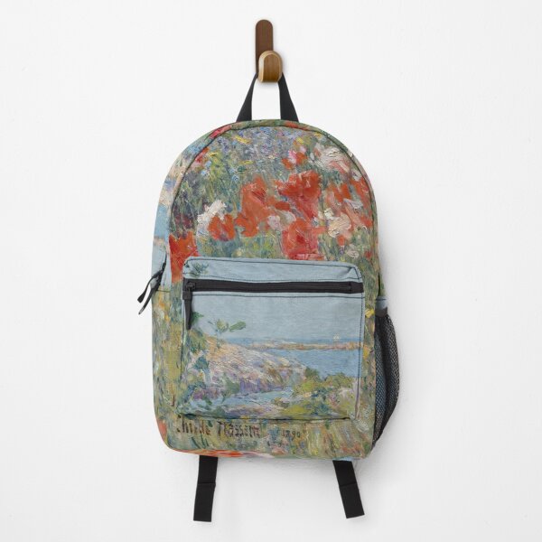 Item preview, Celia Thaxter's Garden 1890 by Childe Hassam | American Impressionist Coastal Poppies designed and sold by GalleryRowTV.