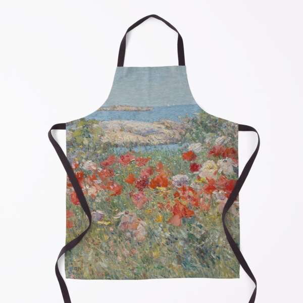 Item preview, Celia Thaxter's Garden 1890 by Childe Hassam | American Impressionist Coastal Poppies designed and sold by GalleryRowTV.