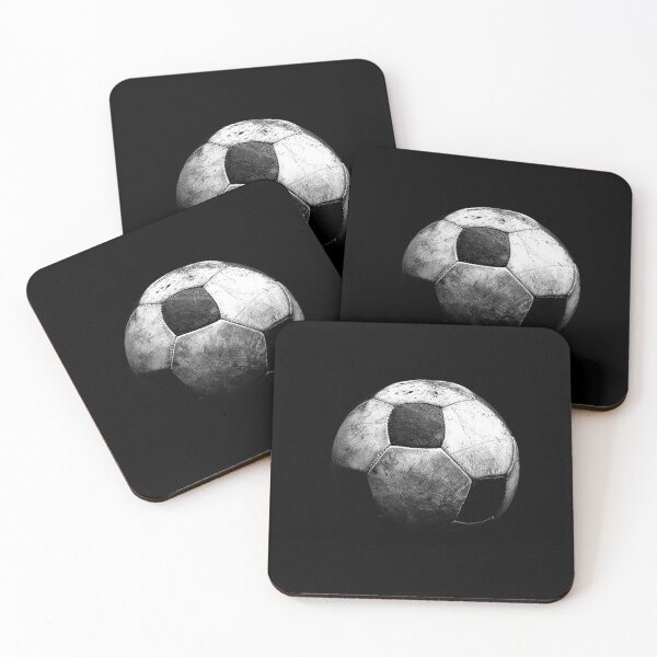 Item preview, Vintage Soccer Ball Monochrome Football Sports Art designed and sold by inkoutninja.