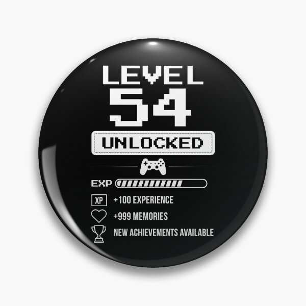 Item preview, Level 54 Unlocked birthday gift designed and sold by NumbersFort.