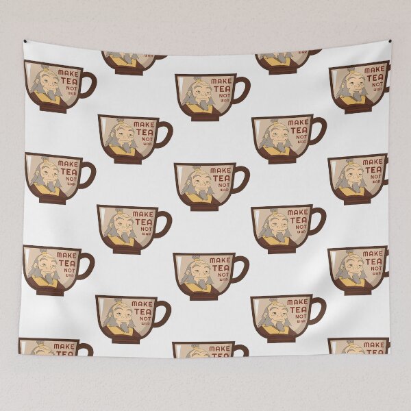 Item preview, Uncle Iroh Make Tea Not War Avatar The Last Airbender Sticker designed and sold by DigitalEmpower.