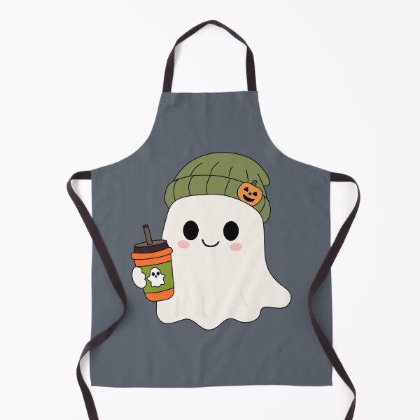 Item preview, Cute Hipster Ghost with Beanie Hat and Coffee Cup Sticker designed and sold by Teenidesign .