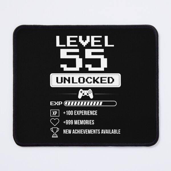 Item preview, Level 55 Unlocked birthday gift designed and sold by NumbersFort.