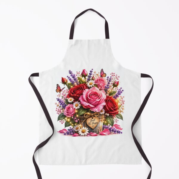 Item preview, Basket of Pink Roses and Wildflowers designed and sold by ThilankaDesign.