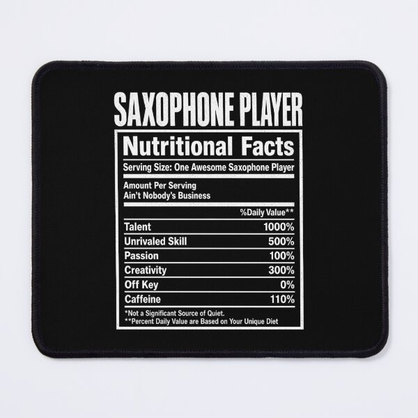 Item preview, Saxophone Player Nutritional Facts Saxophonist designed and sold by Randomera.