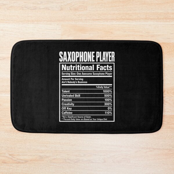 Item preview, Saxophone Player Nutritional Facts Saxophonist designed and sold by Randomera.