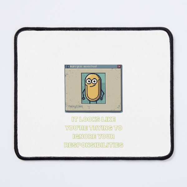 Item preview, Ignoring Responsibilities Y2K Desktop Clippy Pop-Up Graphic designed and sold by Gameshalah's Designs Hub.