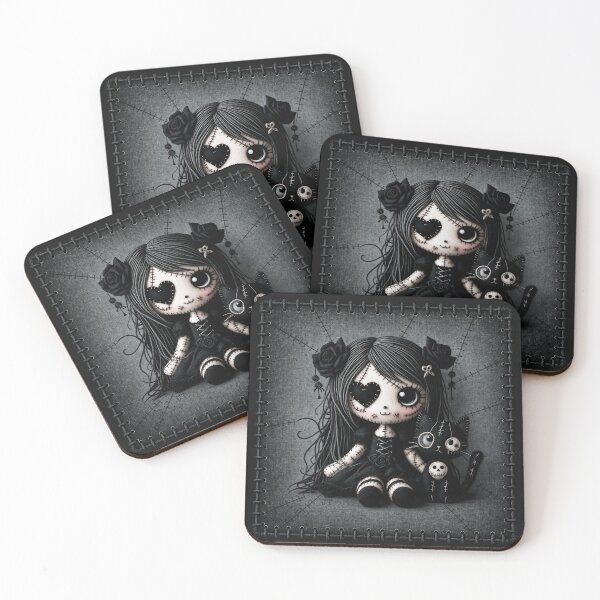 Item preview, Little Stitch-ups: Rag doll and Cat designed and sold by JacquiTaylorArt.