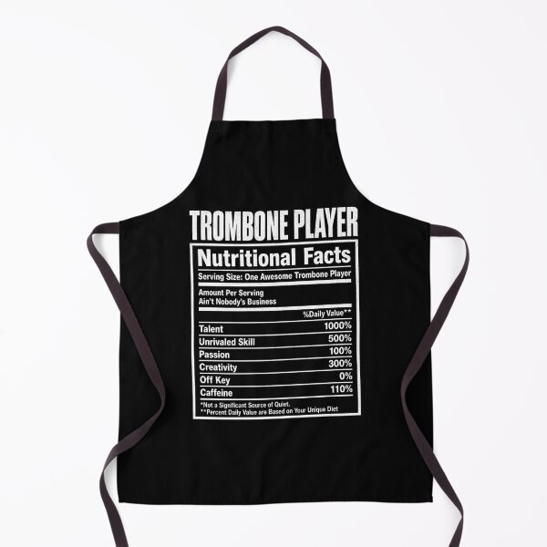 Item preview, Trombone Player Nutritional Facts designed and sold by Randomera.