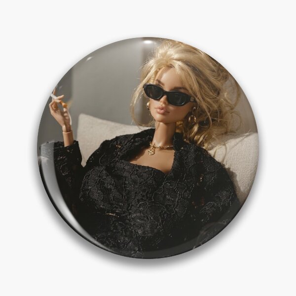 Item preview, Rich Unbothered Doll Smoking Sunglasses Funny Meme designed and sold by Devilians92.