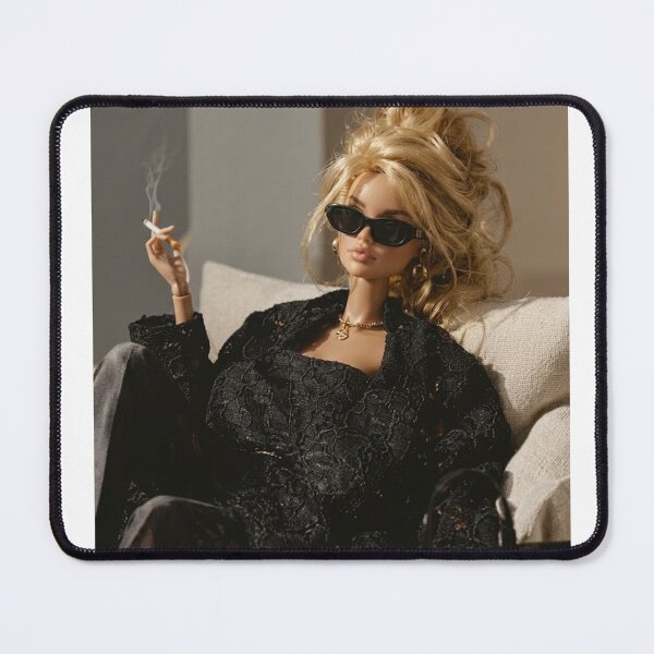 Item preview, Rich Unbothered Doll Smoking Sunglasses Funny Meme designed and sold by Devilians92.