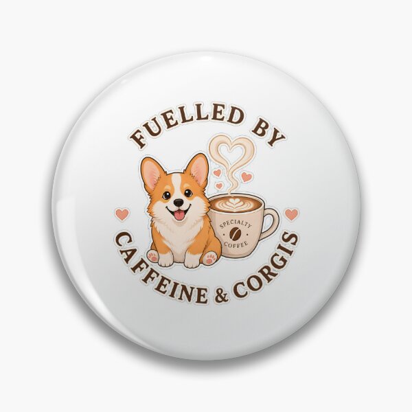 Item preview, Fuelled By Caffeine And Corgis Coffee Dog designed and sold by Kaikab007.