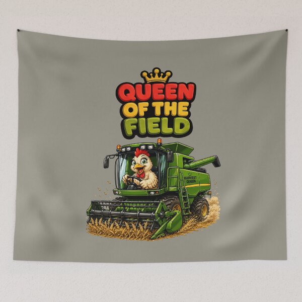 Item preview, Queen of the Field – Funny Chicken Combine Harvester designed and sold by Aimetoi.