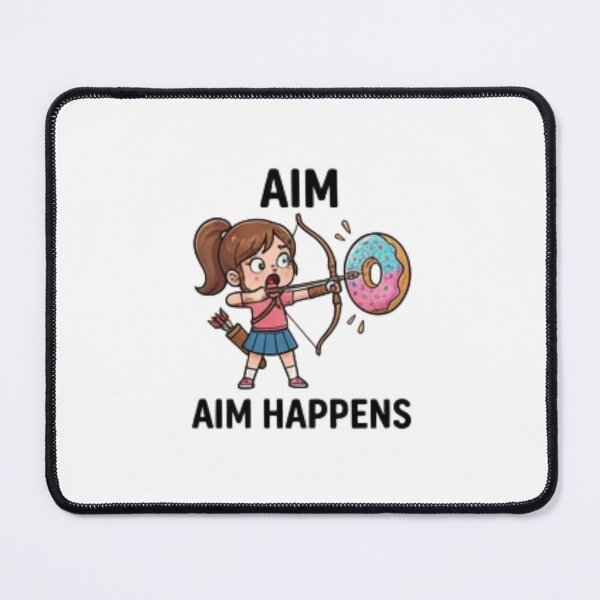 Item preview, Aim Happens Funny Archery Girl designed and sold by Tipsy24.