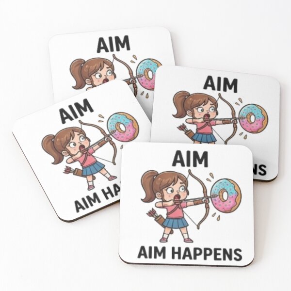 Item preview, Aim Happens Funny Archery Girl designed and sold by Tipsy24.