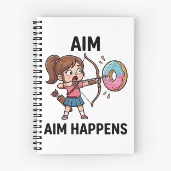 Item preview, Aim Happens Funny Archery Girl designed and sold by Tipsy24.