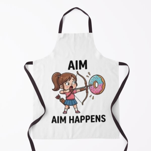 Item preview, Aim Happens Funny Archery Girl designed and sold by Tipsy24.