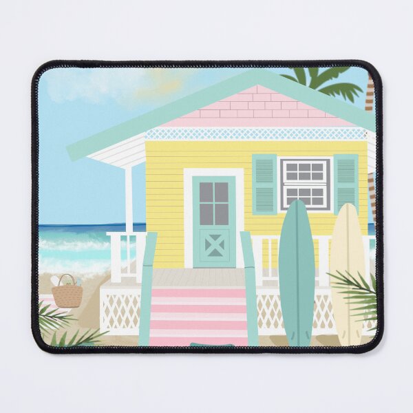 Item preview, Retro beach house designed and sold by SweetCoolVibes.