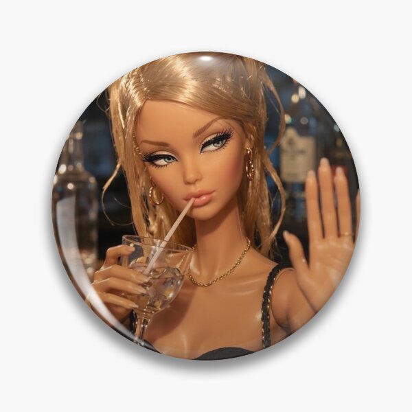 Item preview, Talk To The Hand Glam Blonde Doll Drinking Meme designed and sold by Devilians92.