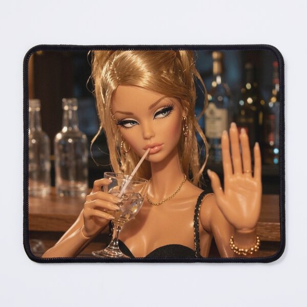 Item preview, Talk To The Hand Glam Blonde Doll Drinking Meme designed and sold by Devilians92.