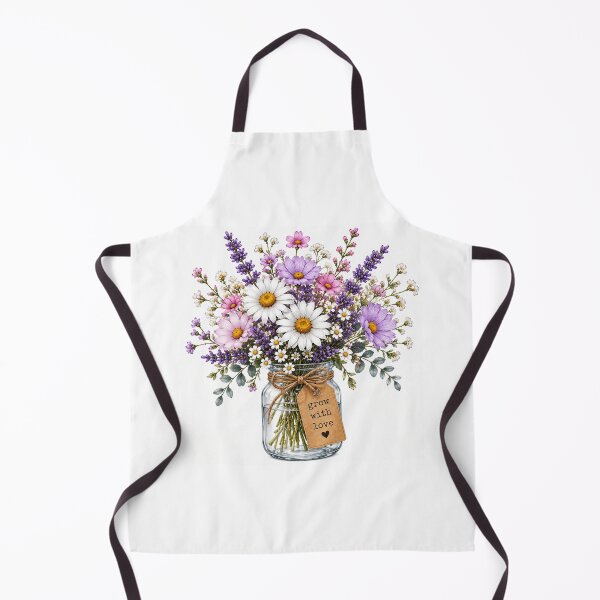Item preview, Daisy Wildflower Mason Jar Bouquet designed and sold by ThilankaDesign.