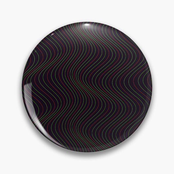 Item preview, Minimalist Red and Green Wavy Line Pattern designed and sold by GraphyLab.
