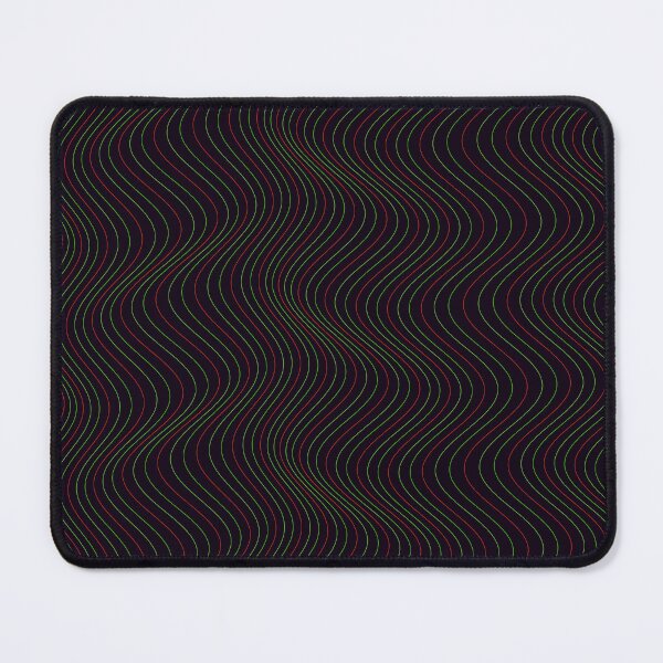 Item preview, Minimalist Red and Green Wavy Line Pattern designed and sold by GraphyLab.