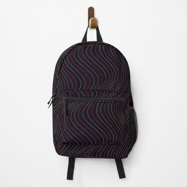 Item preview, Minimalist Red and Green Wavy Line Pattern designed and sold by GraphyLab.