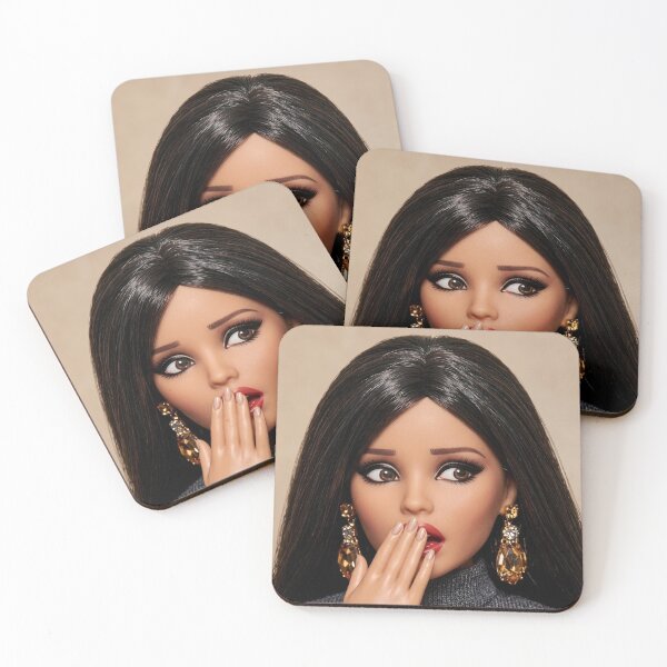 Item preview, Funny Oops Shocked Brunette Doll Meme designed and sold by Devilians92.
