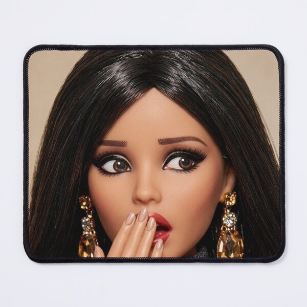 Item preview, Funny Oops Shocked Brunette Doll Meme designed and sold by Devilians92.