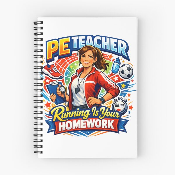 Item preview, PE Teacher Running Is Your Homework Funny Shirt designed and sold by Fruitflix.
