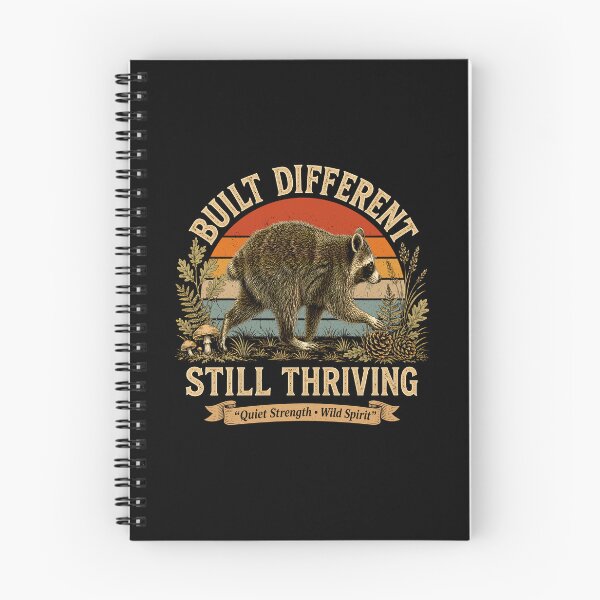 Item preview, Built Different Still Thriving Raccoon Meme Vintage designed and sold by Randomera.